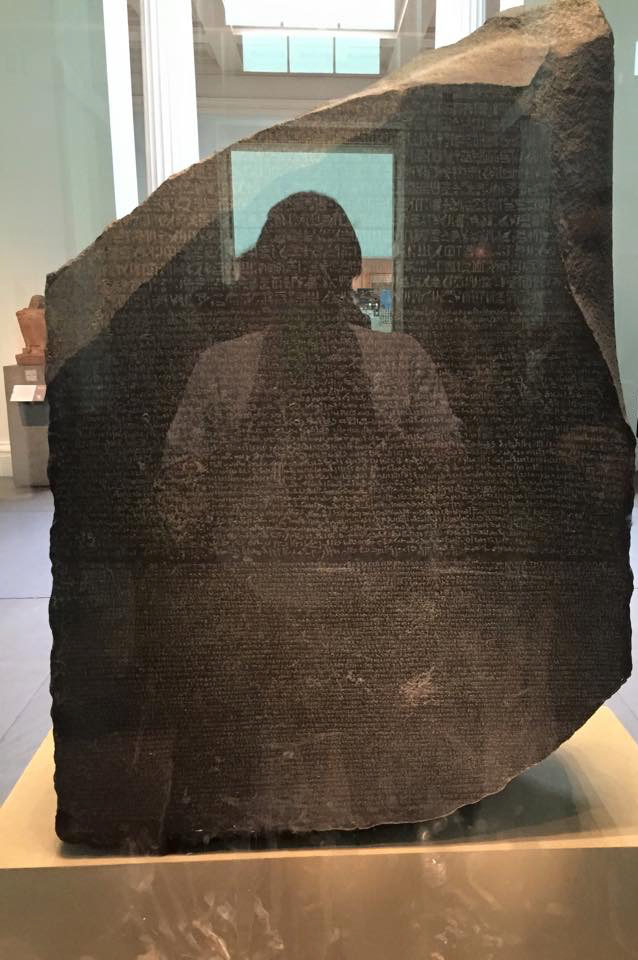 Mark Bessey Reflected in The Rosetta Stone